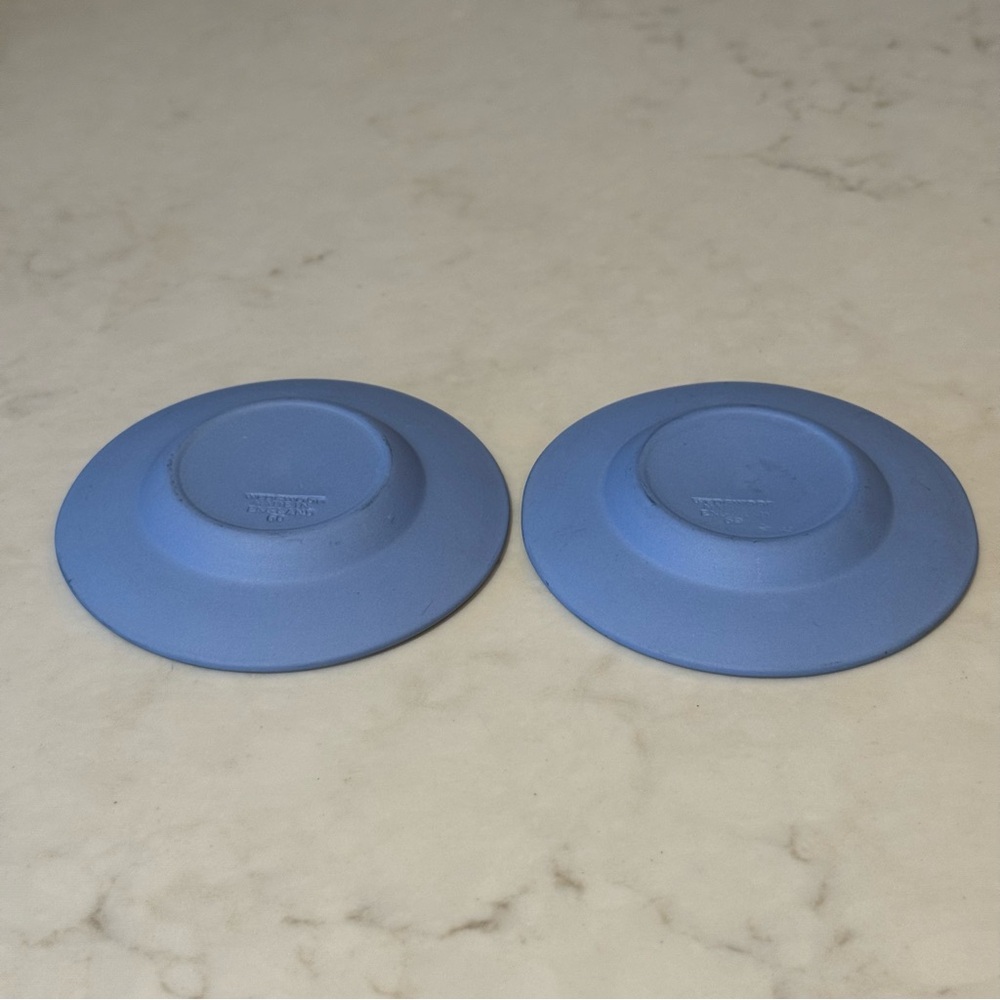 Wedgwood Blue Jasperware Ashtray Trinket Dishes - Picture 5 of 5